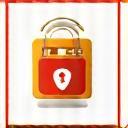 Icon: credit card and shield symbolizing secure payment for Swiss vignette